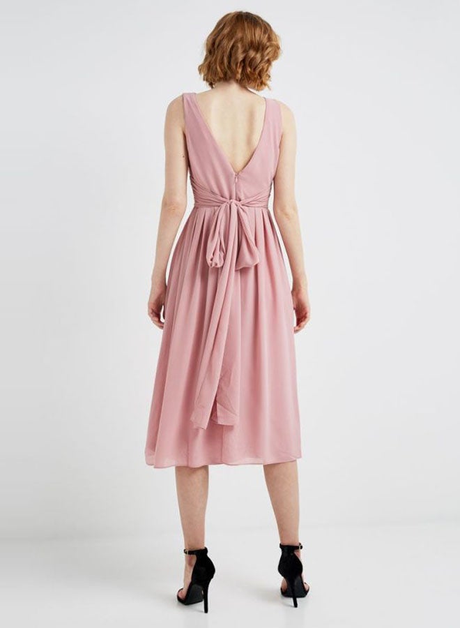 tfnc LONDON - Elois Midi Dress Rose - Image 1