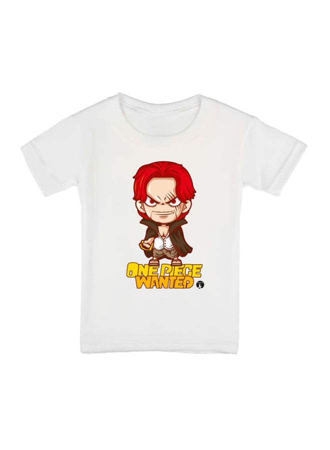 بي بي تيشيرت مزين بطبعة من المسلسل الكرتوني One Piece أبيض - Image 1