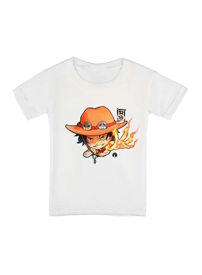 بي بي تيشيرت بطبعة شخصية من أفلام الرسوم المتحركة أبيض - Image 1