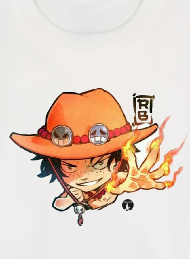 بي بي تيشيرت بطبعة شخصية من أفلام الرسوم المتحركة أبيض - Image 3