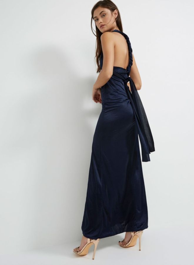 tfnc LONDON - Felpa Polyester Maxi Dress Navy - Image 1