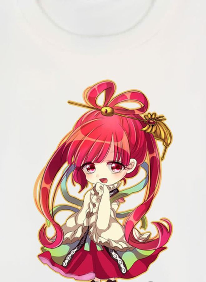 بي بي تيشيرت مزين بطبعة مستوحاة من المسلسل الكرتوني Magi The Labyrinth Of Magic أبيض/أخضر/أحمر - Image 3