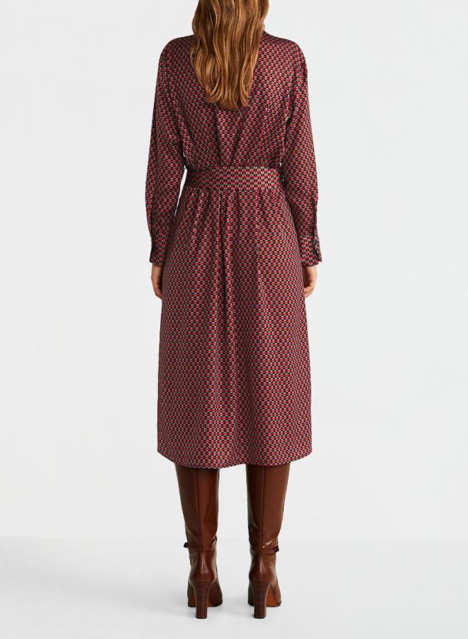 MANGO - Printed Shirt Dress Multicolour - Image 1