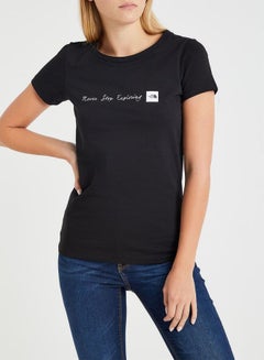 THE NORTH FACE Never Stop Exploring Round Neck T-Shirt Black  - Image 1