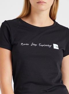 THE NORTH FACE Never Stop Exploring Round Neck T-Shirt Black  - Image 4