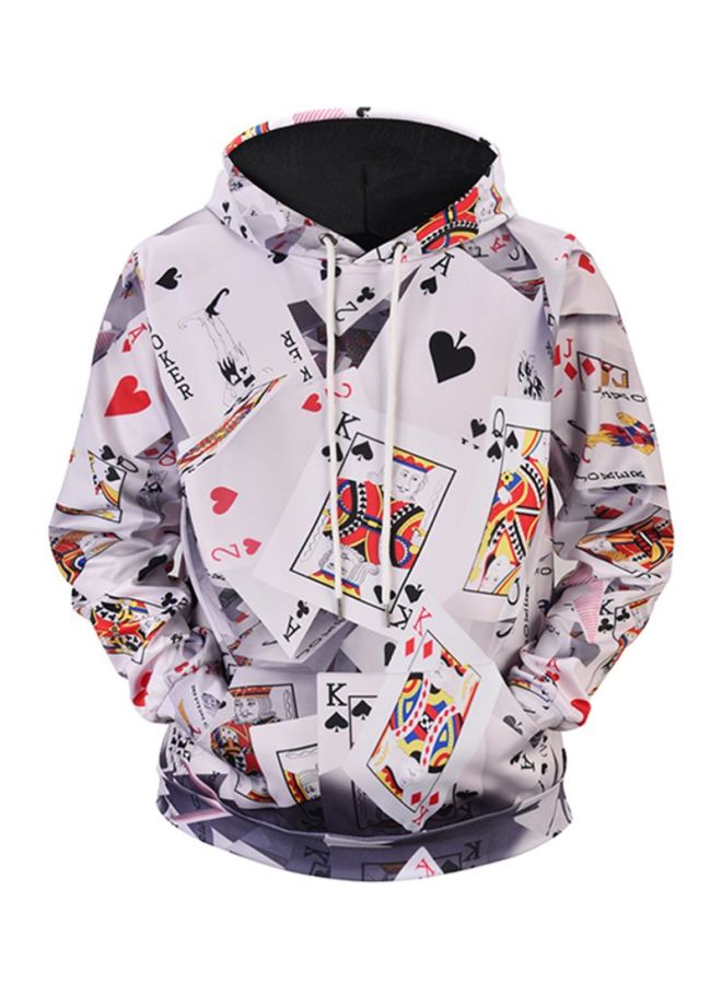 Mr.1991INC&Miss.GO - 3D Printed Hoodie White/Red/Black - Image 1