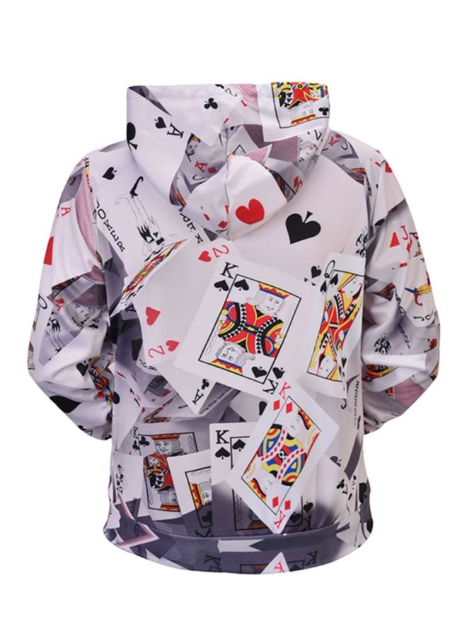 Mr.1991INC&Miss.GO - 3D Printed Hoodie White/Red/Black - Image 1