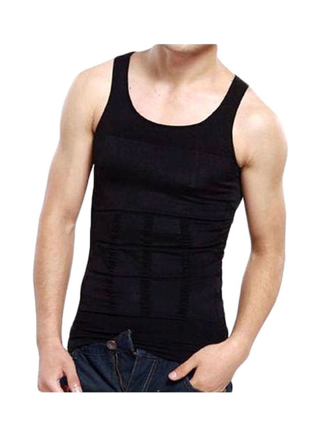 SLIM'N LIFT Cotton Round Neck Shapewear Black  - Image 1