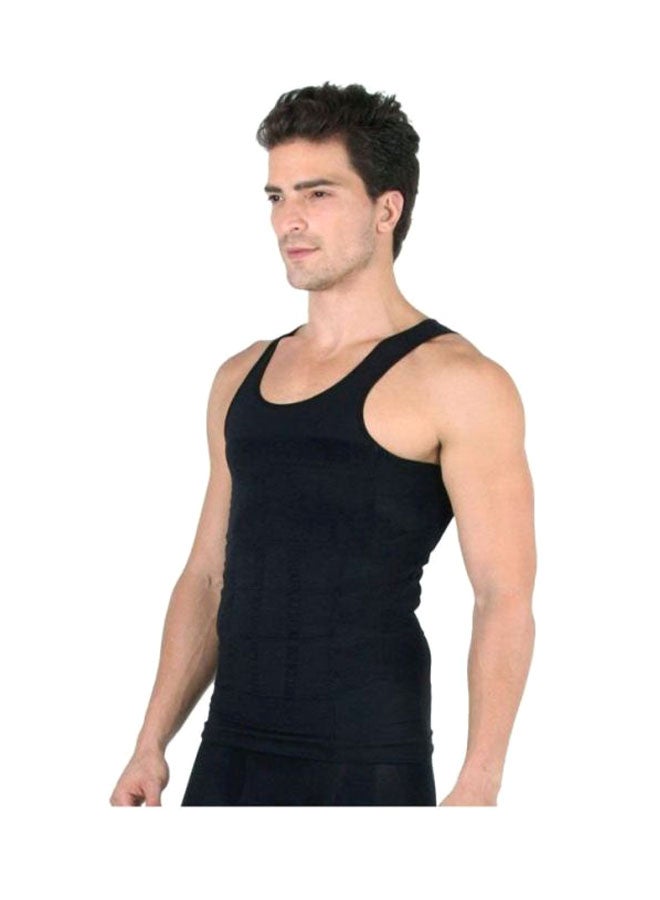 SLIM'N LIFT Cotton Round Neck Shapewear Black  - Image 3