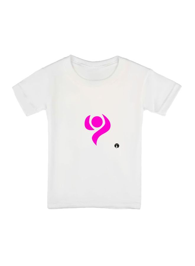 BP The Anime Digimon Printed T-Shirt White/Pink - Image 1