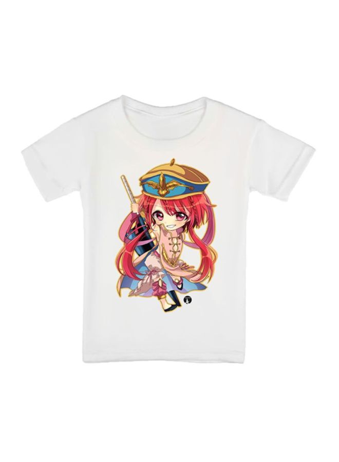 BP Magi The Labyrinth Of Magic Printed T-Shirt White/Pink/Blue - Image 1