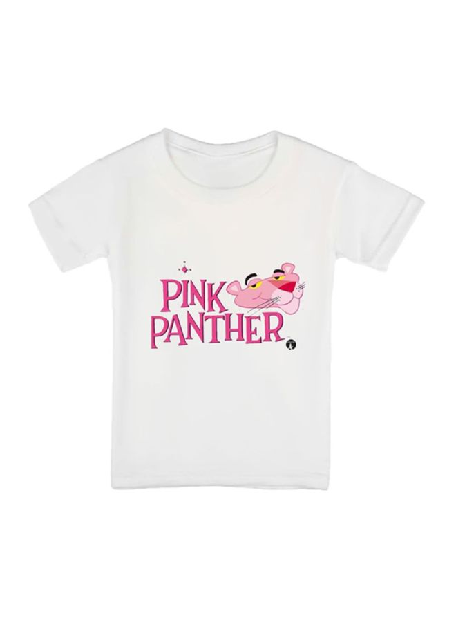 BP Pink Panther Printed T-Shirt White/Pink - Image 1