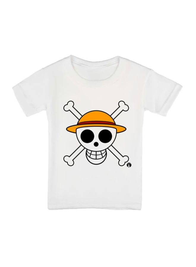 بي بي تيشيرت بطبعة شخصية من أفلام الرسوم المتحركة أبيض/أصفر/أسود - Image 1