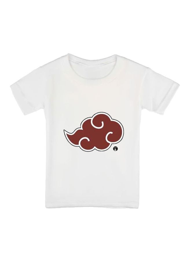 بي بي تيشيرت مزين بطبعة مستوحاة من المسلسل الكرتوني Naruto أبيض - Image 1