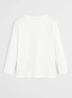 MANGO Bear Printed T-Shirt White  - Image 2