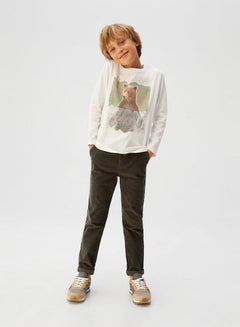 MANGO Bear Printed T-Shirt White  - Image 3