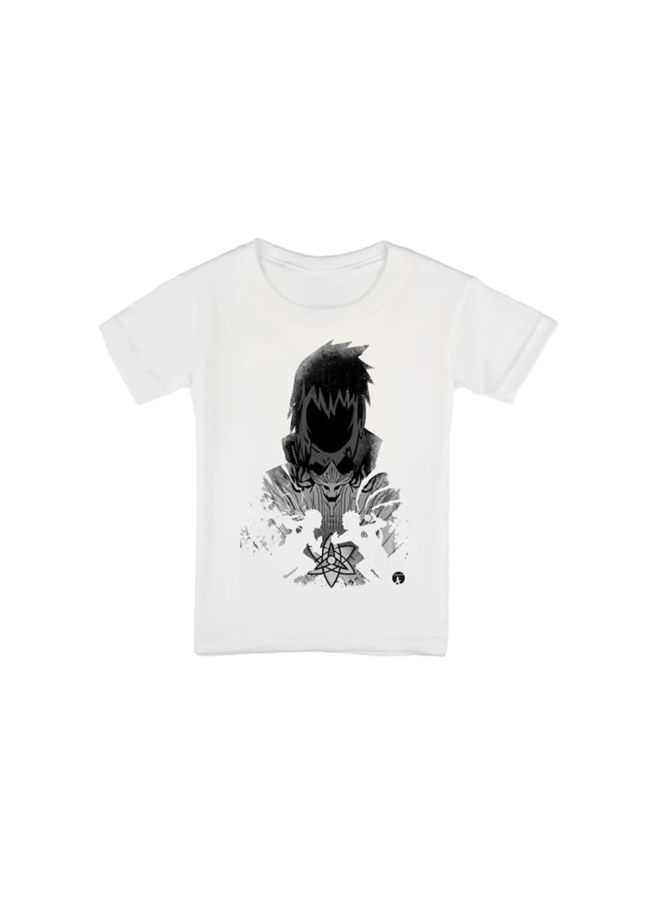 بي بي تيشيرت مزين بطبعة مستوحاة من المسلسل الكرتوني Naruto أبيض - Image 1