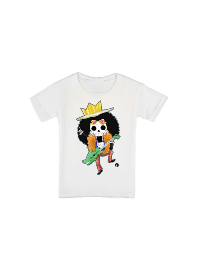 بي بي تيشيرت مزين بطبعة من المسلسل الكرتوني One Piece أبيض - Image 1