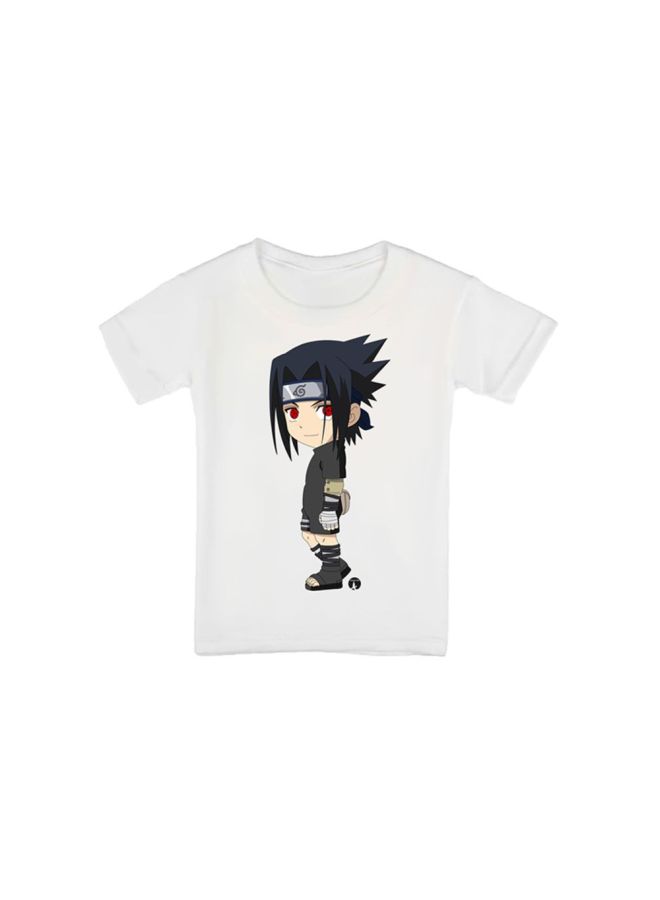 بي بي تيشيرت مزين بطبعة مستوحاة من المسلسل الكرتوني Naruto أبيض - Image 1