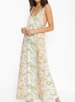 MANGO Halter Printed Maxi Dress Multicolour  - Image 1