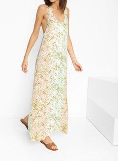 MANGO Halter Printed Maxi Dress Multicolour  - Image 3