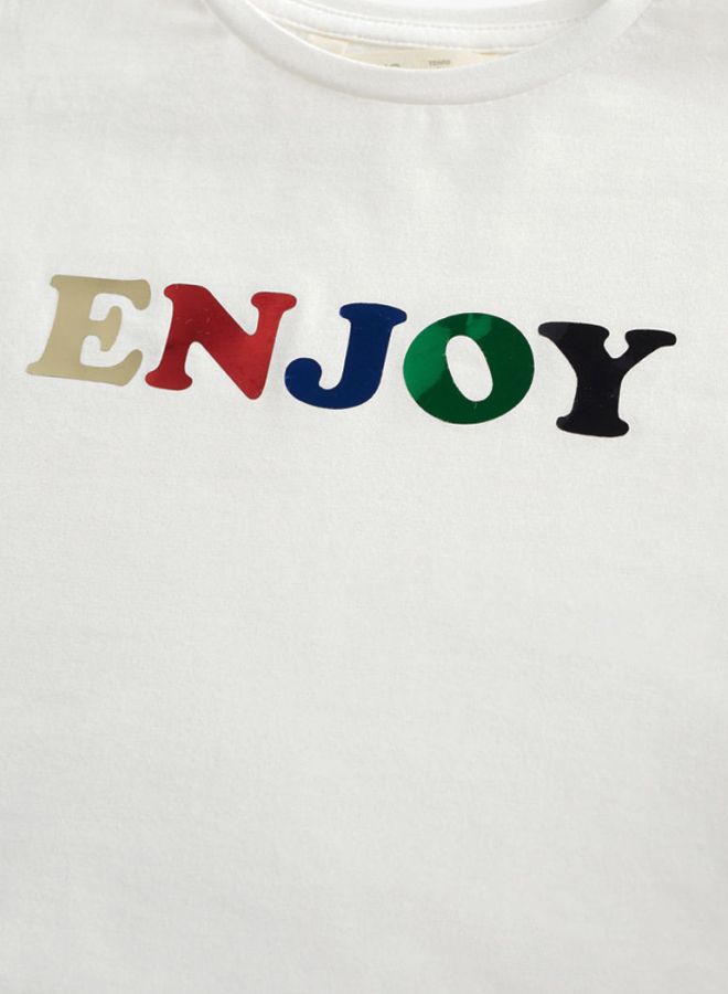 MANGO - Knot Long Sleeves T-Shirt White - Image 1