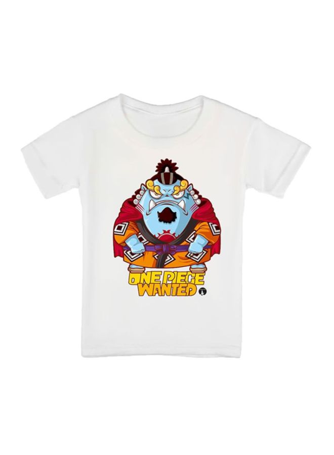 بي بي تيشيرت مزين بطبعة من المسلسل الكرتوني One Piece أبيض - Image 1
