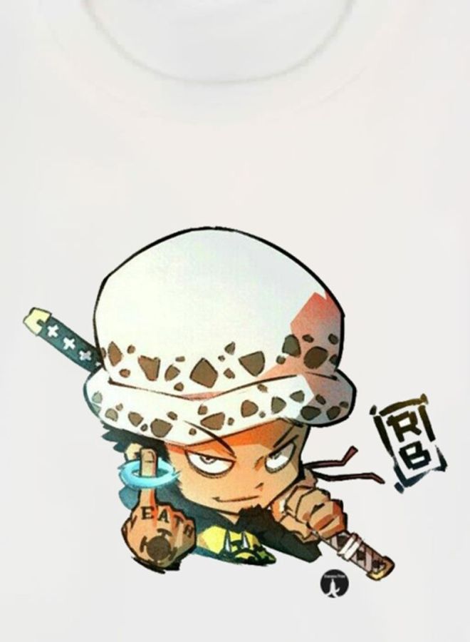 بي بي تيشيرت مزين بطبعة من المسلسل الكرتوني One Piece أبيض - Image 3