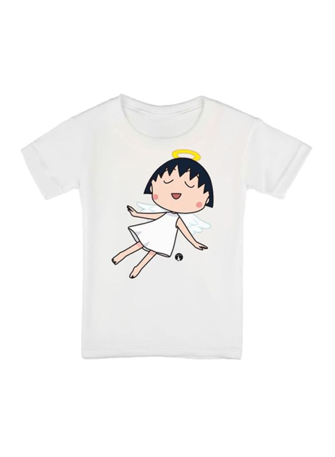 BP Anime Chibi Maruko-Chan Printed T-Shirt White - Image 1