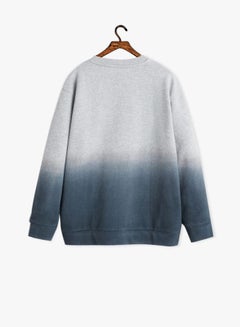 MANGO Tie-dye Print Sweatshirt Grey  - Image 2