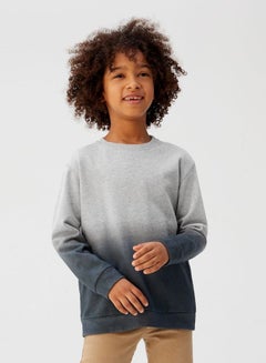 MANGO Tie-dye Print Sweatshirt Grey  - Image 4
