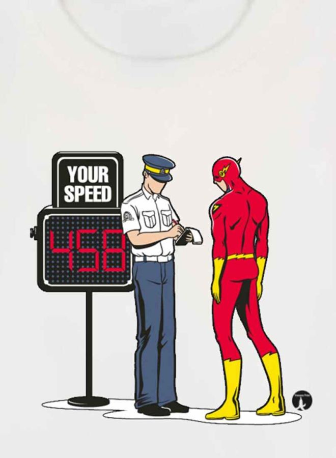 BP Flash Printed T-Shirt White - Image 3