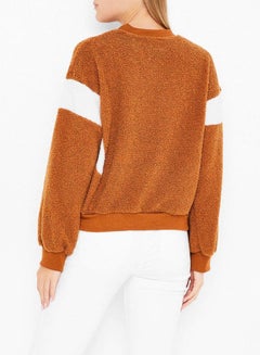 High Streets Polyester Crew Neck Sweater Brown  - Image 2