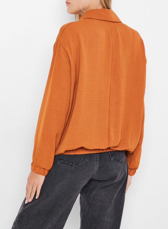 High Streets - Pocket Detailed Top Brown - Image 1