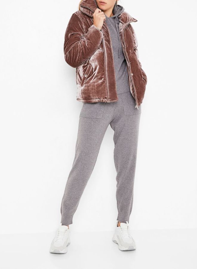 High Streets - Long Sleeves Puffer Jacket Brown - Image 1