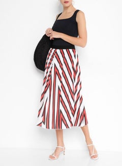 Mid-Rise Skirt Orange/Black/White - v1597664206/N32029624V_3