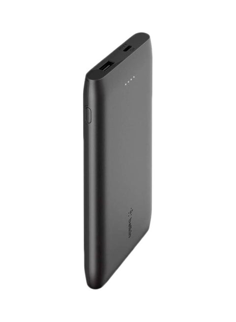 USB-C PD Power Bank 10K (Fast Charge Portable Charger w/ USB-C + USB Ports, 10000mAh Capacity) Battery Pack for Galaxy, Pixel, iPhone more Black