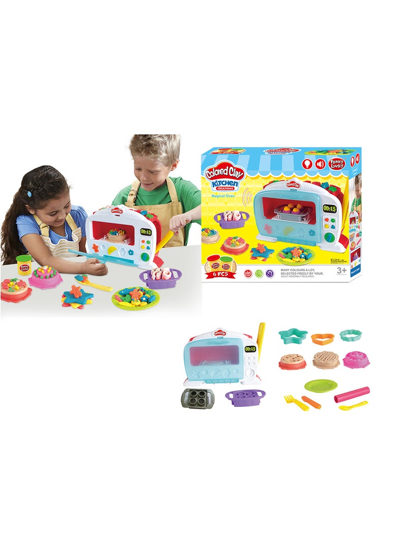 فاني لاكي مجموعة صلصال ملون من 6 قطع - Image 1