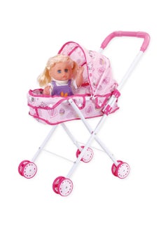Doll With Metal Trolley-Assorted 54 x 26 x 45cm