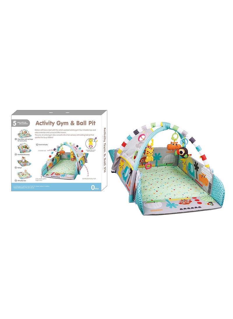 BLUE CARE 5-In-1 Musical Baby Play Mat With 30 Balls  - Image 2