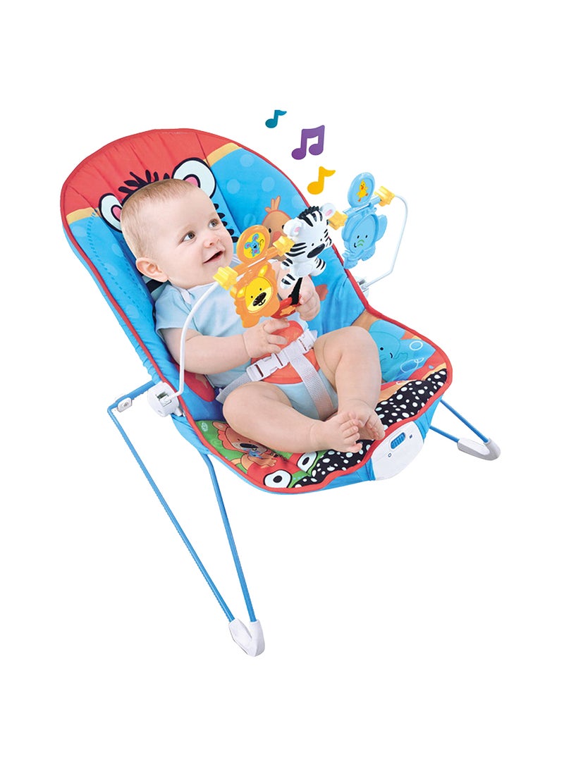 BLUE CARE Portable, Sturdy Baby Rocking Seat With Music, Soft and Comfortable Fabric - Image 1