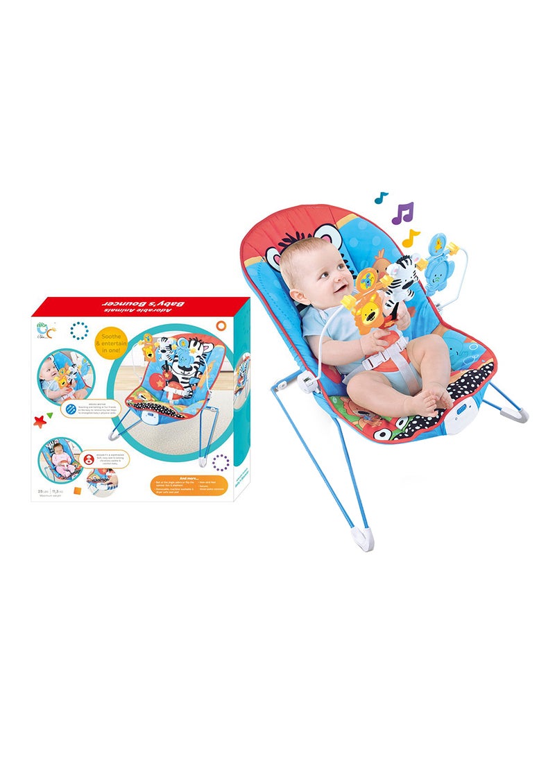 BLUE CARE Portable, Sturdy Baby Rocking Seat With Music, Soft and Comfortable Fabric - Image 2