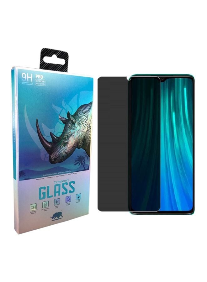 9H Pro+ Tempered Glass Privacy Screen Protector For Xiaomi Redmi Note 8 Pro Black - Image 1