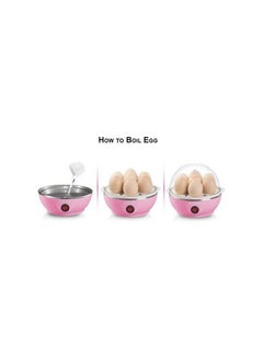Generic Egg Boiler 0.6 L 180.0 W XOLOR-7V4MDR9D Pink/Clear/White  - Image 3