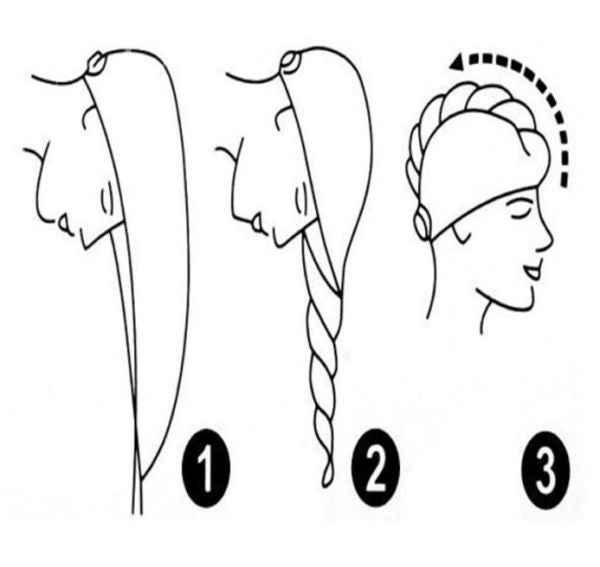 بانوتيكس منشفة للف الرأس مصنوعة من القطن المصري ومزودة بزر أوف وايت 60x22x3سم - Image 3