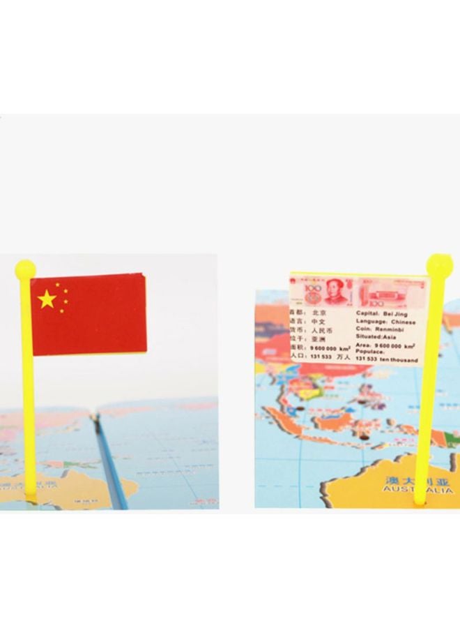 Candywood Wooden World Map Learning Toy - Image 4