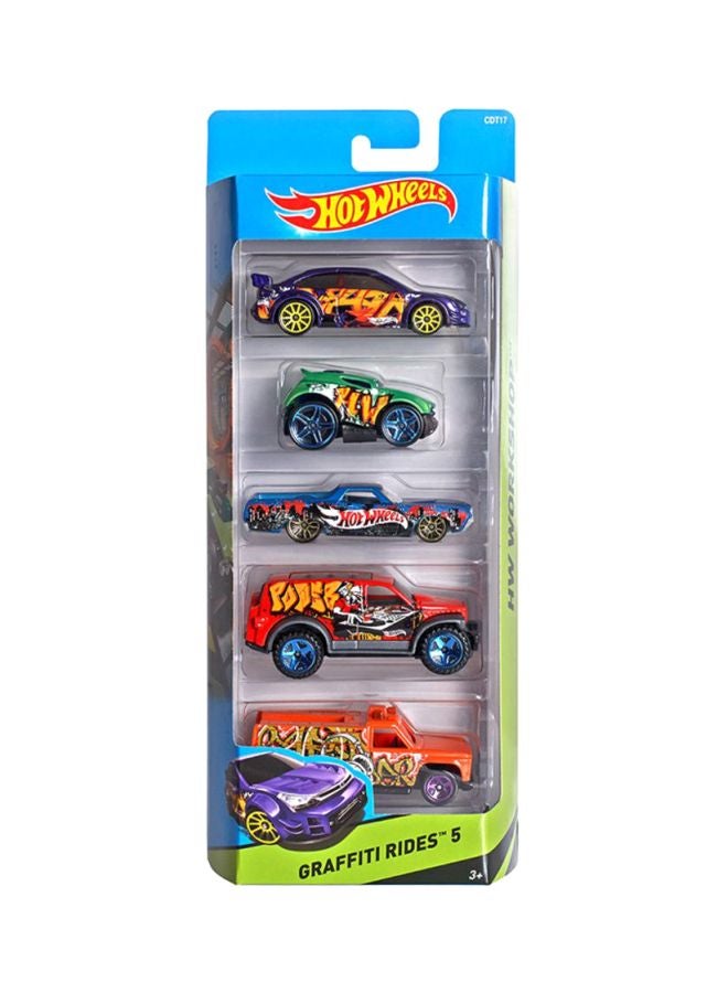 5-Piece Graffiti Rides Model Car Set 1806 29x 11 x 4.2cm