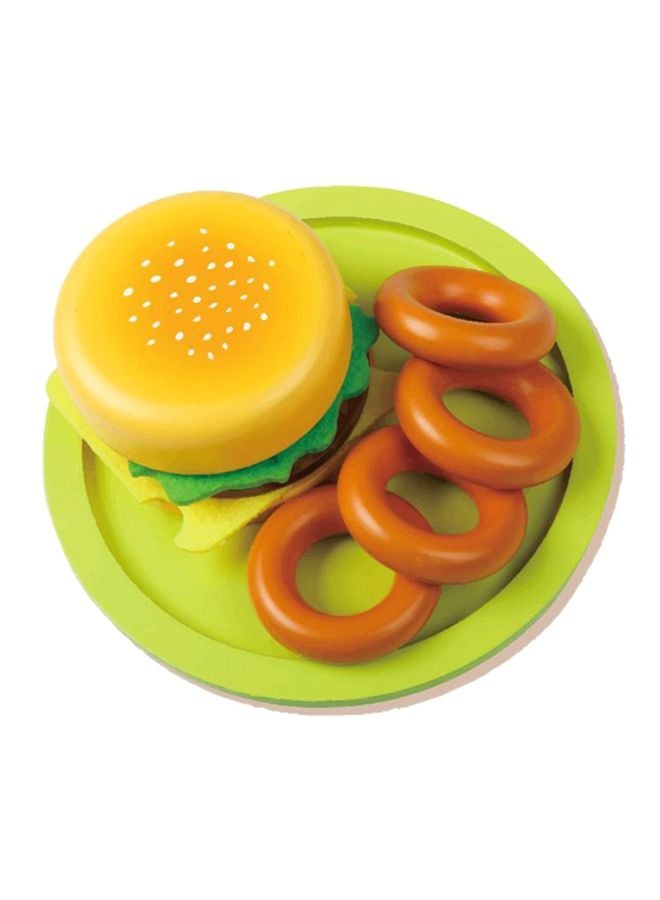 روكو طقم لعب تقطيع الهمبرغر وحلقات البصل - Image 1