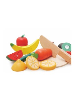Alostoura 14-Piece Compact Lightweight Durable Fruit And Vegetable Cutting Toy Play Set 20.5x20.8x7cm  - Image 2
