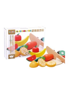 Alostoura 14-Piece Compact Lightweight Durable Fruit And Vegetable Cutting Toy Play Set 20.5x20.8x7cm  - Image 3